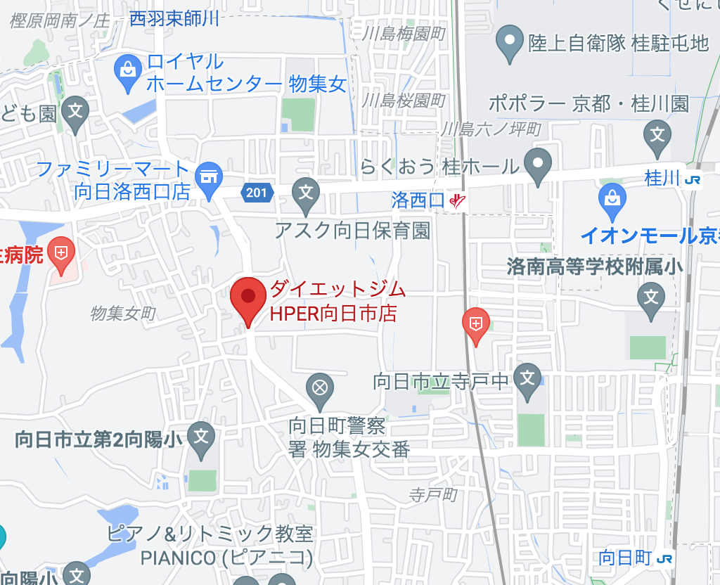 HPER向日市店 マップ
