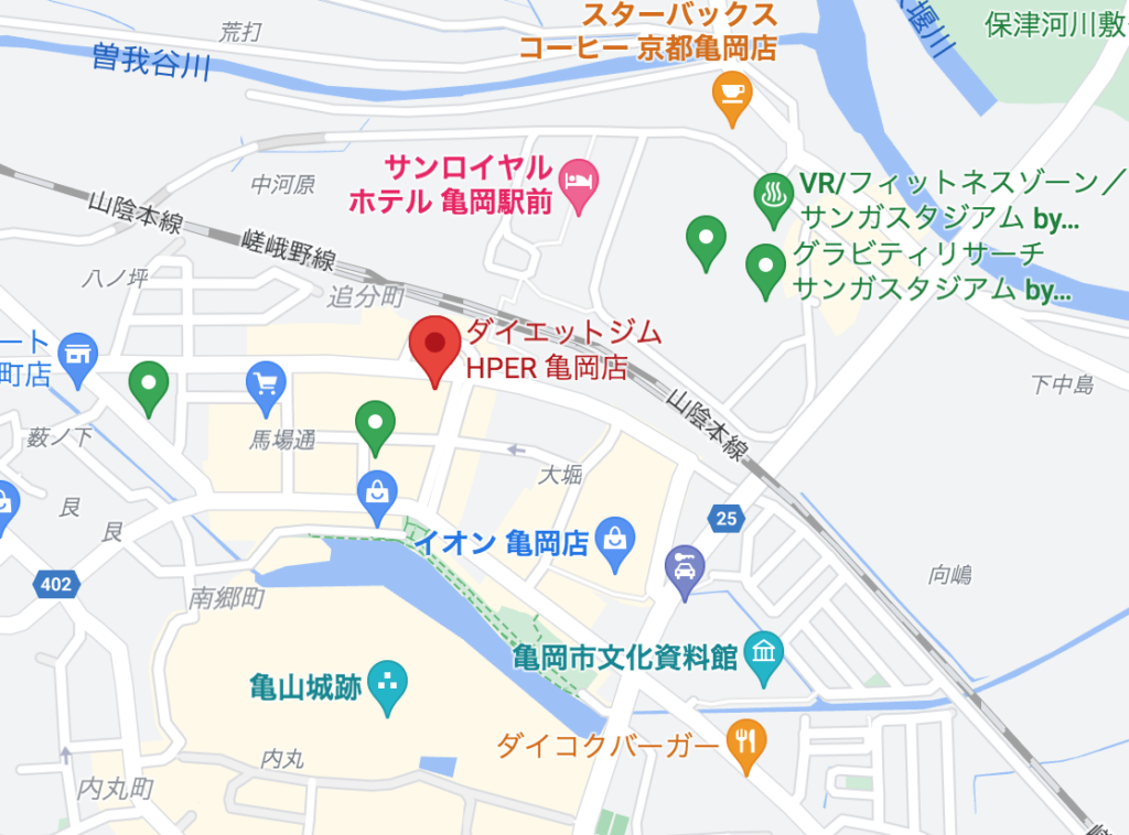 HPER亀岡店 マップ