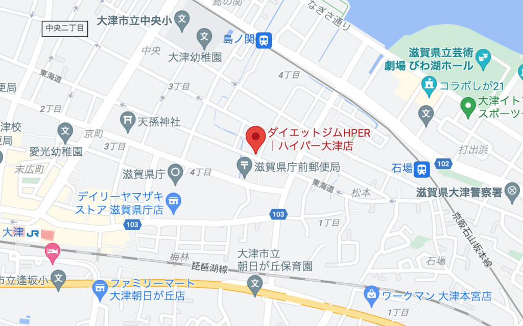 HPER大津店　マップ