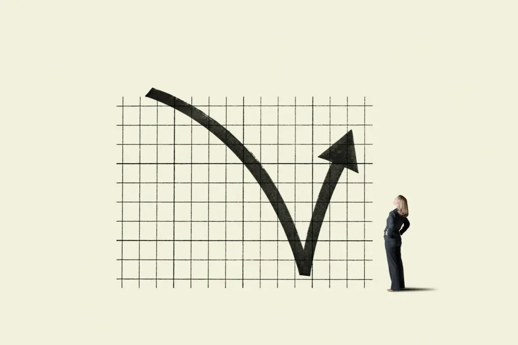 体重のリバウンドを示すイメージグラフ（ダイエット後の増減推移）