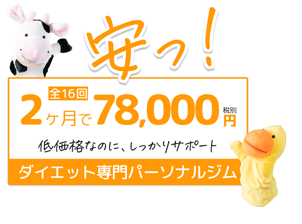 2ヶ月で78,000円安くてもちゃんと痩せる。ダイエット専門パーソナルジム